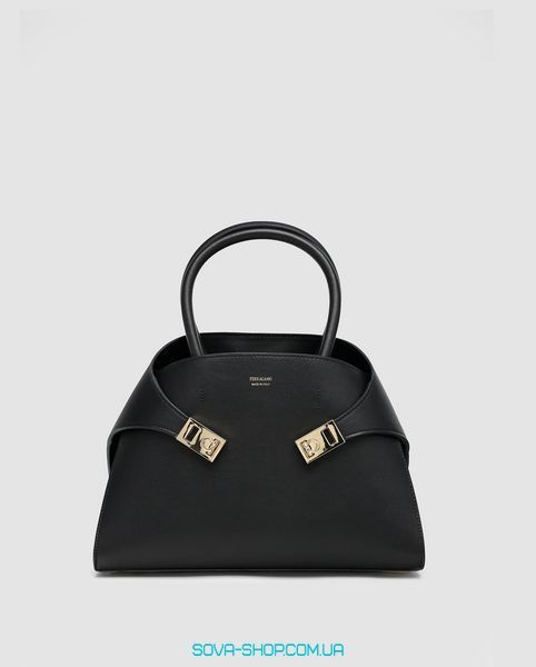 Жіноча сумка Ferragamo Hug Handbag M in Black Premium фото