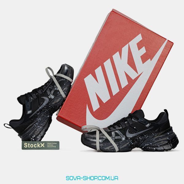 Женские кроссовки Nike V2K Runtekk Custom Black Silver фото