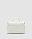 Женская сумка Chanel Flap Bag With Top Handle Mini White/Gold Premium re-128975 фото 3