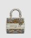 Жіноча сумка Christian Dior Medium Lady D-Lite Bag Toile de Jouy Zodiac Embroidery Brown Premium re-127884 фото 1