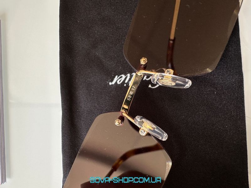 Сонцезахисні окуляри Cartier CT0627S 002C Brown/Gold Premium фото