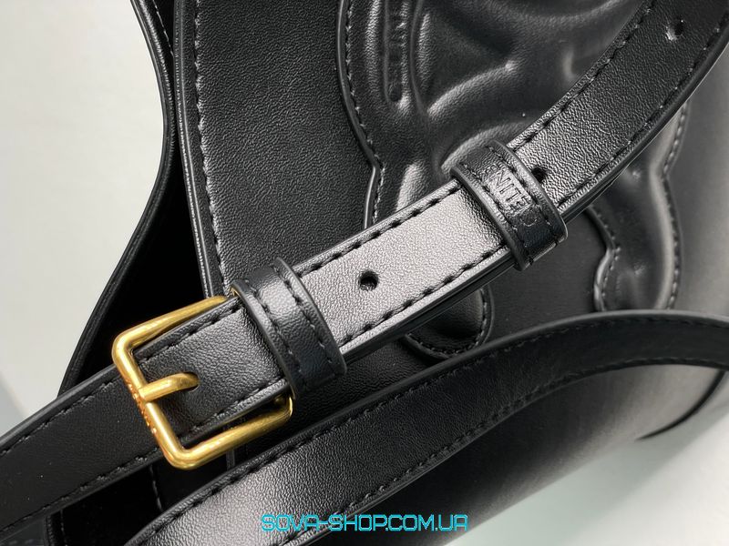 Женская сумка Celine Small Bucket Cuir Triomphe In Smooth Calfskin Tan Black Premium фото