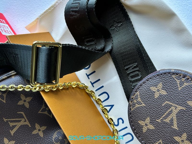 Женская сумка Louis Vuitton Multi Pochette Brown/Green Premium фото