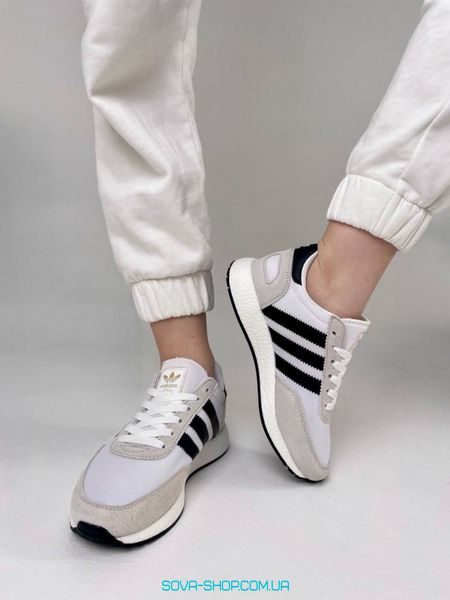 Жіночі кросівки Adidas Iniki Runner White Grey Black фото