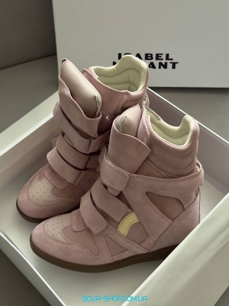 Женские ботинки Isabel Marant Pink PREMIUM фото