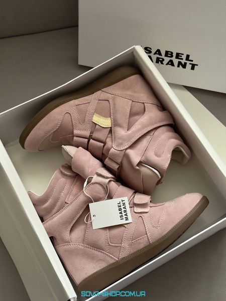 Женские ботинки Isabel Marant Pink PREMIUM фото