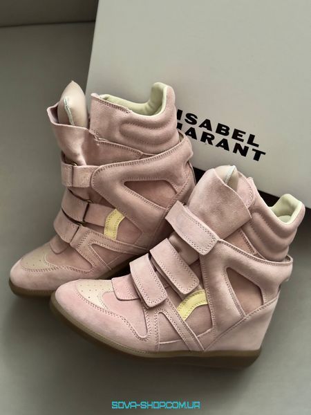 Женские ботинки Isabel Marant Pink PREMIUM фото