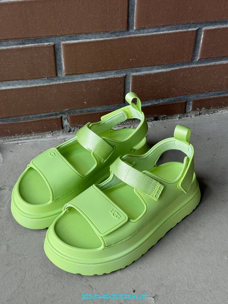 Жіночі сандалі Ugg Goldenglow Sandals Light green Premium фото