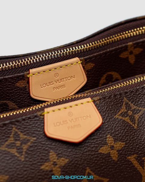 Жіноча сумка Louis Vuitton Multi Pochette Brown/Brown Premium фото