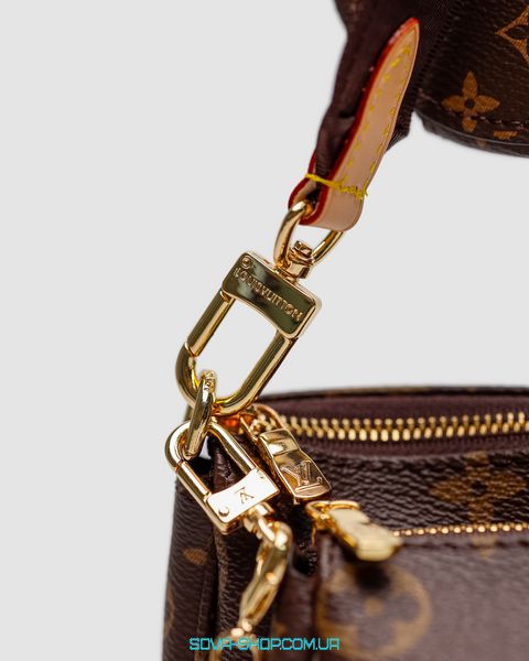 Жіноча сумка Louis Vuitton Multi Pochette Brown/Brown Premium фото