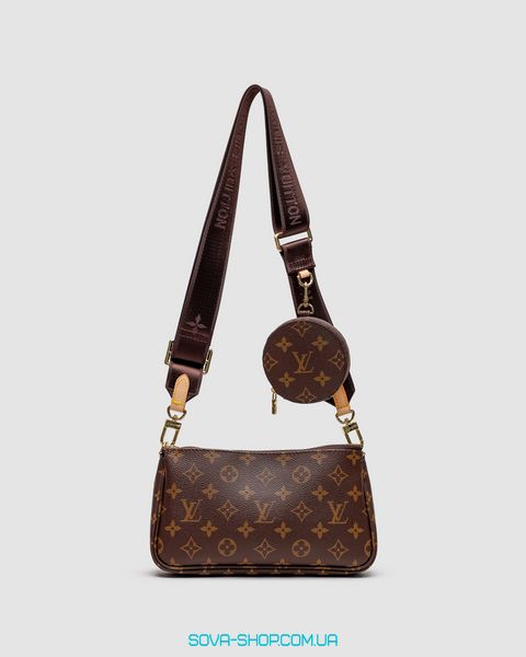 Женская сумка Louis Vuitton Multi Pochette Brown/Brown Premium фото