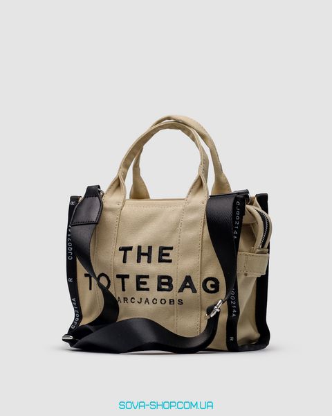 Жіноча сумка Marc Jacobs The Jacquard Small Tote Bag Beige Premium фото