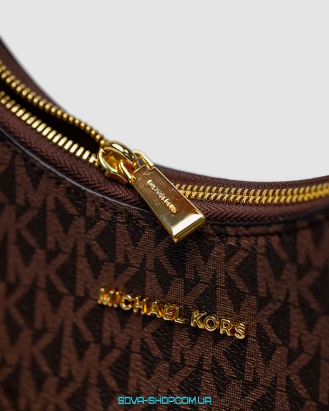 Жіноча сумка Michael Kors Wilma Signature Logo Crossbody Bag Brown Premium фото