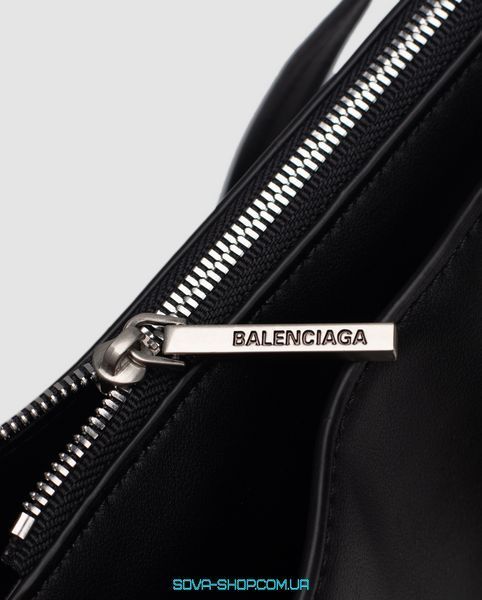 Жіноча сумка Balenciaga Rodeo Sling Pochette in Black/Silver Premium фото