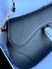 Жіноча сумка Christian Dior Saddle Bag With Strap Black Premium re-10567 фото 6