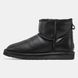 Жіночі та чоловічі зимові ботинки UGG Classic Mini Black Leather Premium re-9578 фото 1