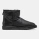 Женские и мужские зимние ботинки UGG Classic Mini Black Leather Premium re-9578 фото 3