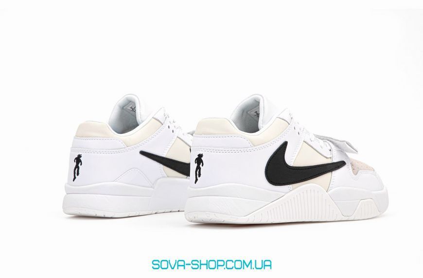 Чоловічі кросівки Nike Air Jordan x Travis Scott Cut The Check White Black фото