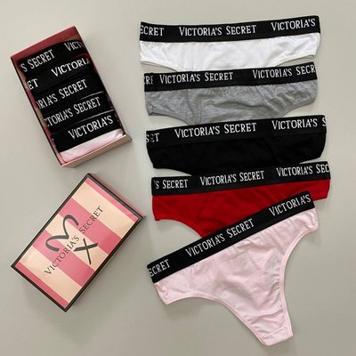 Женские стринги Victoria's Secret (в наборе 5 штук трусов) фото