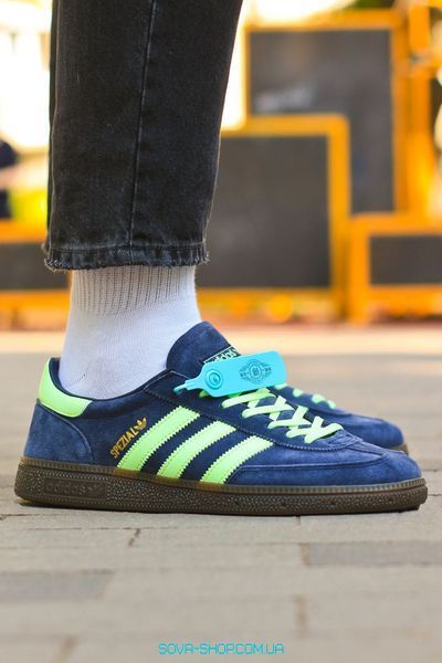 Мужские кроссовки Adidas Spezial Handball Blue/Green фото