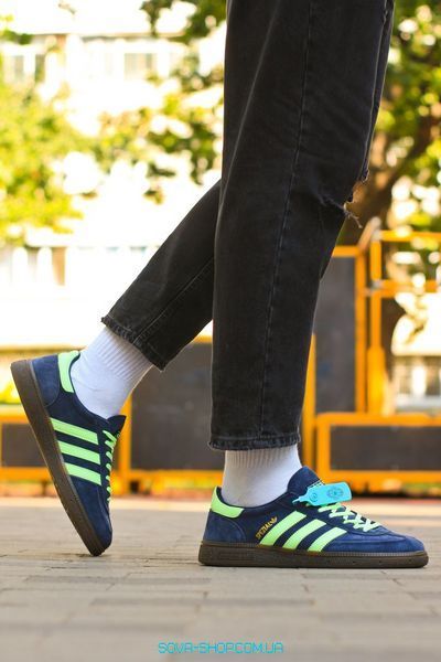 Мужские кроссовки Adidas Spezial Handball Blue/Green фото