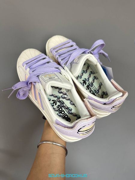 Жіночі кросівки Adidas Superstar Bonega &laquo;PURPLE MACAROON&raquo; фото