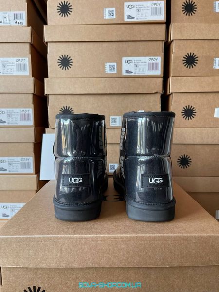 Женские зимние ботинки UGG Classic Clear Mini Black фото