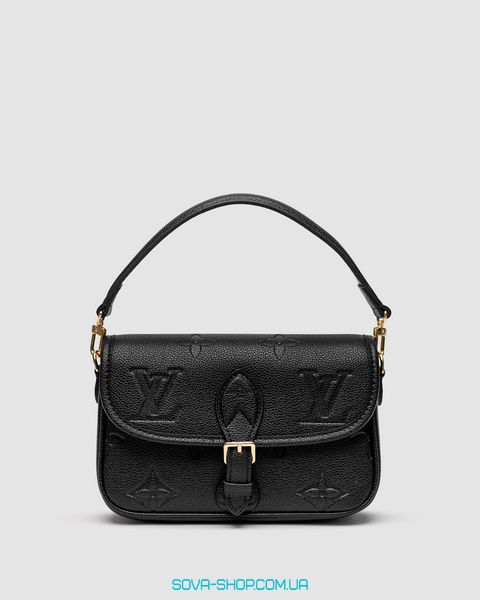 Женская сумка Louis Vuitton Diane Monogram Empreinte Leather Black Premium фото