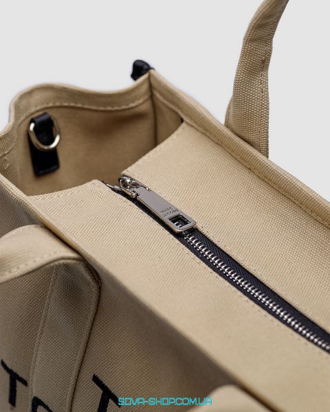 Жіноча сумка Marc Jacobs The Jacquard Medium Tote Bag Beige Premium фото