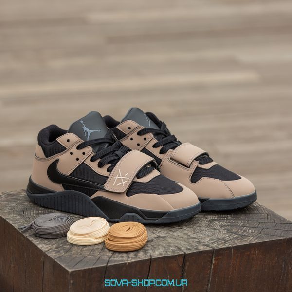 Чоловічі кросівки Nike Air Jordan x Travis Scott Cut The Check Brown фото