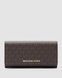Кошелёк Michael Kors Jet Set travel Wallet Brown Logo Premium re-126827 фото 4