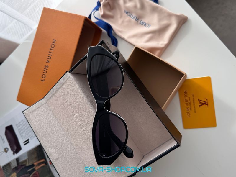 Солнцезащитные очки Louis Vuitton Black/Blue Z2686U 53/19/145 Premium фото