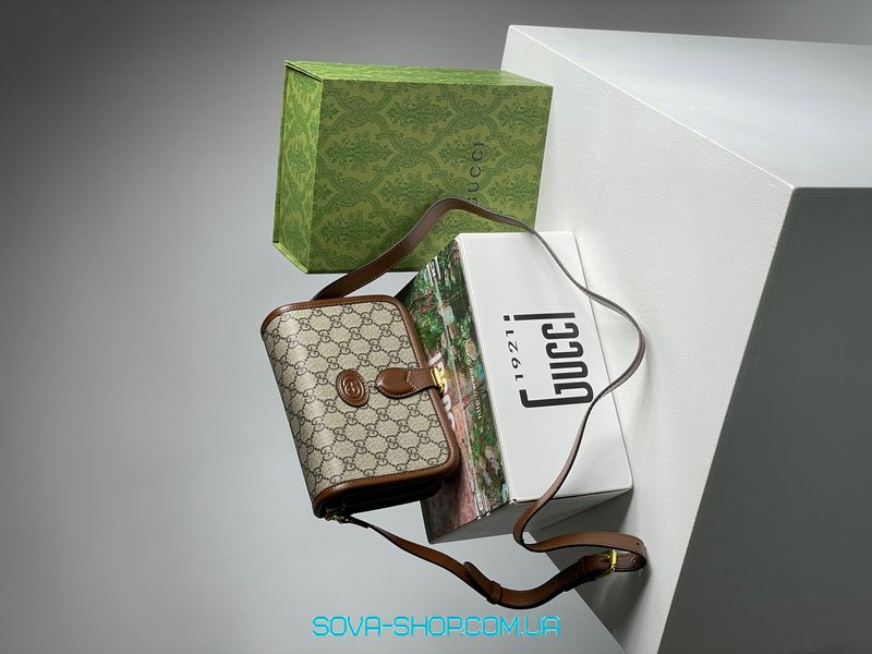 Жіноча сумка Gucci Mini Shoulder Bag With Interlocking G Premium фото