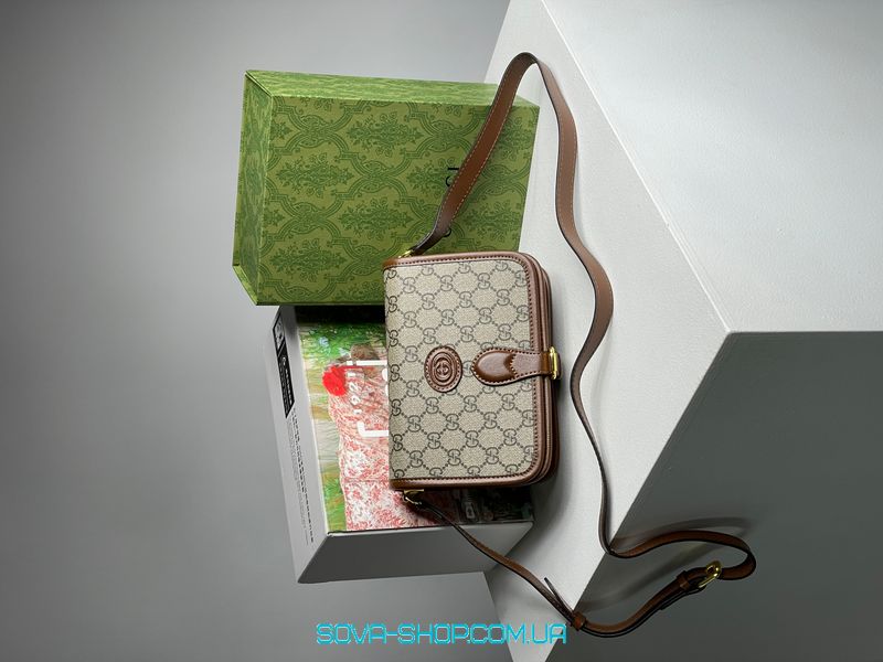 Женская сумка Gucci Mini Shoulder Bag With Interlocking G Premium фото