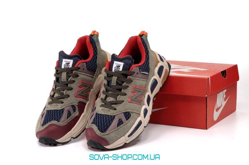Мужские кроссовки New Balance YURT 574 X SALEHE BEMBURY Brown Burgundy фото