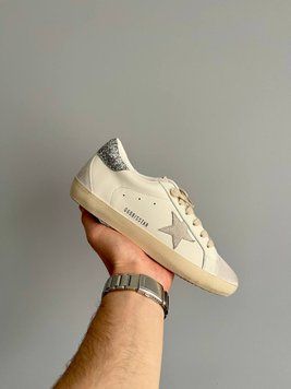 Жіночі кросівки GG Superstar White Grey Glitter Premium фото