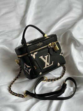 Жіноча сумка Louis Vuitton Vanity PM Bag Monogram Empreinte Leather Noir Premium фото