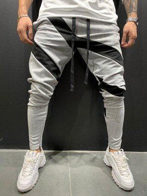 Спортивные брюки Артикул: 5107 бело-чёрные Black Island фото