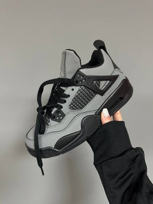 Мужские и женские баскетбольные кроссовки Nike Air Jordan 4 Retro x CACTUS JACK « GREY / BLACK » premium фото