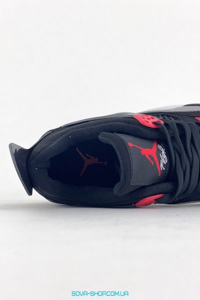Чоловічі баскетбольні кросівки Nike Air Jordan 4 Retro Grey Black фото