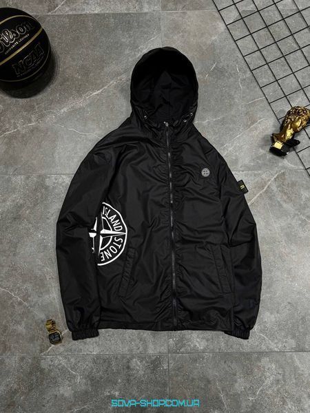 Premium вітрівка двостороння Stone Island Light Grey фото