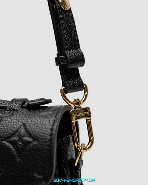 Жіноча сумка Louis Vuitton Pochette Métis East West Bag Black Black Premium фото