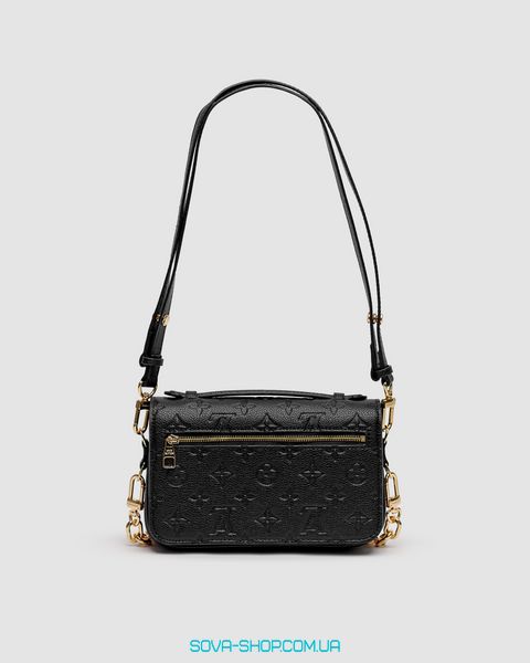 Жіноча сумка Louis Vuitton Pochette Métis East West Bag Black Black Premium фото