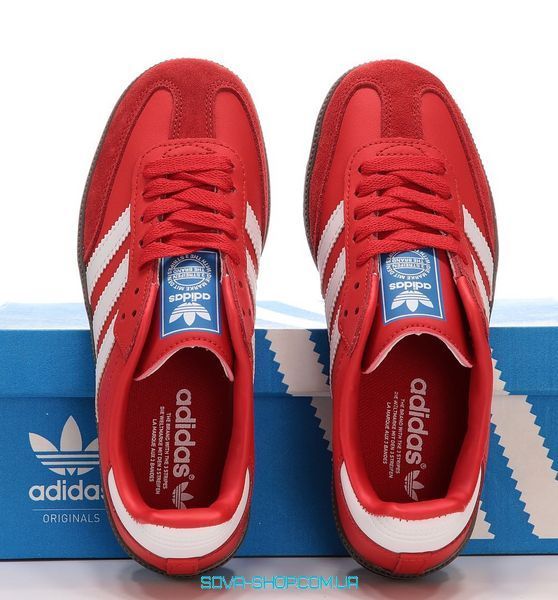 Женские кроссовки Adidas Samba Red фото
