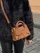 Жіноча сумка Balenciaga Le City Bag Small Suede Ginger Premium re-128593 фото 3