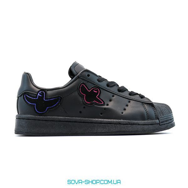 Женские кроссовки Adidas Superstar Black Ghost фото