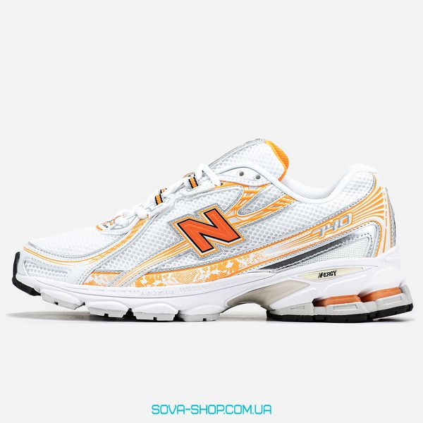 Чоловічі та жіночі кросівки New Balance 740 White Orange фото