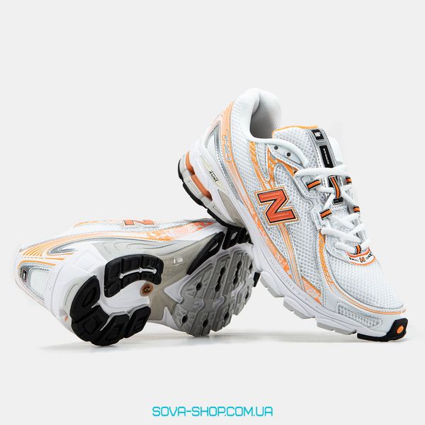 Мужские и женские кроссовки New Balance 740 White Orange фото