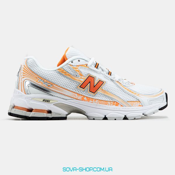 Мужские и женские кроссовки New Balance 740 White Orange фото