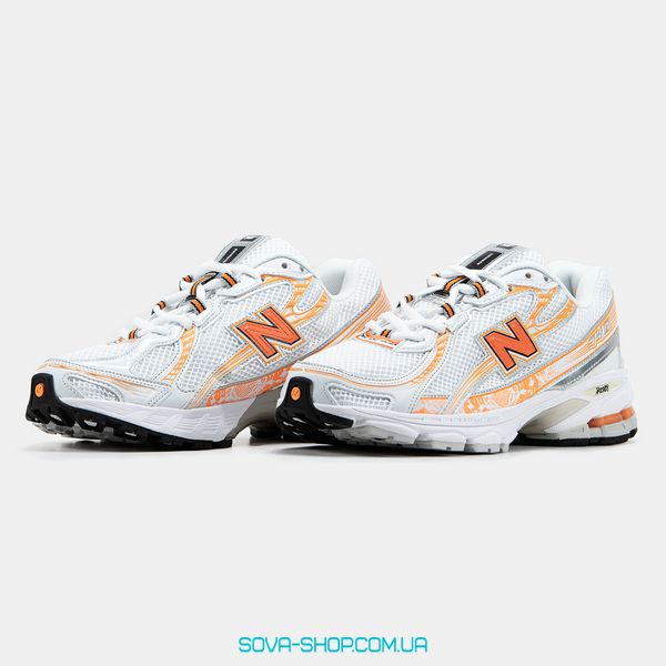 Чоловічі та жіночі кросівки New Balance 740 White Orange фото